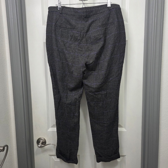 Lauren Ralph Lauren Cropped Wool Blend Pants Career Wear Academia Preppy Gray 14 - Picture 7 of 12